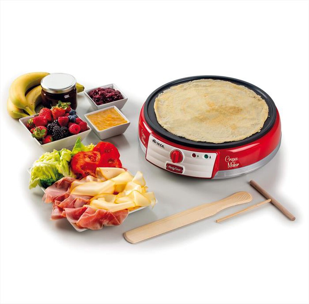 Immagine del prodotto ARIETE - 0202/00 PIASTRA PER CREPES-Red,Silver,White