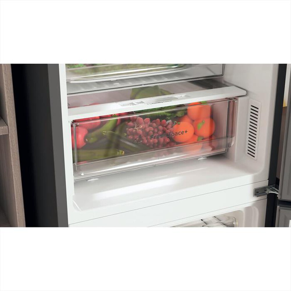 "INDESIT - Frigorifero combinato PUSH&GO INFC8 TO32X Classe E-Stainless steel"