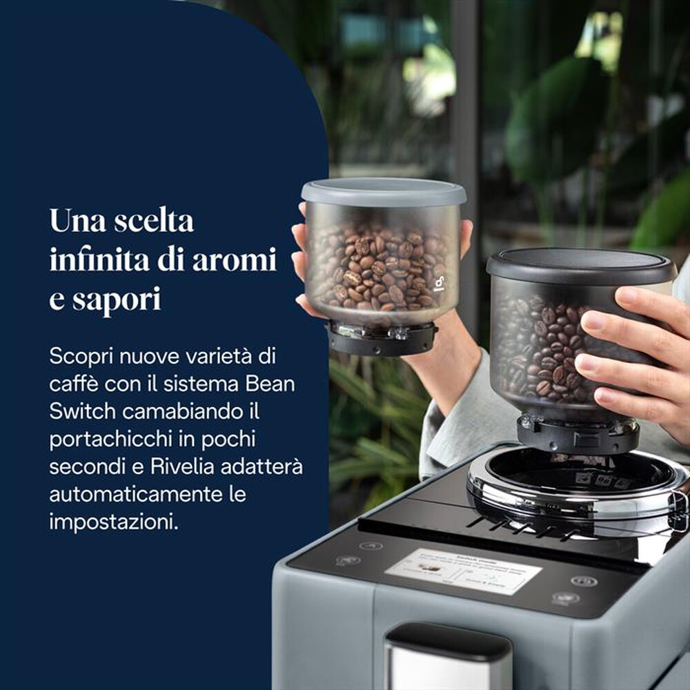 Immagine del prodotto DE LONGHI - Macchina da caff&egrave; automatica RIVELIA EXAM440.55.G-Grigio (pebble grey)