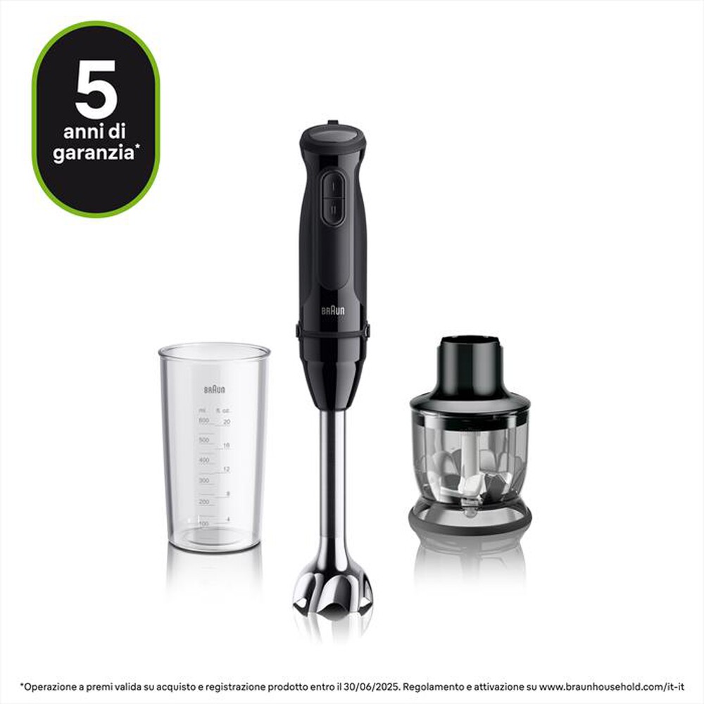 "BRAUN - Frullatore ad immersione MQ30201-NERO"