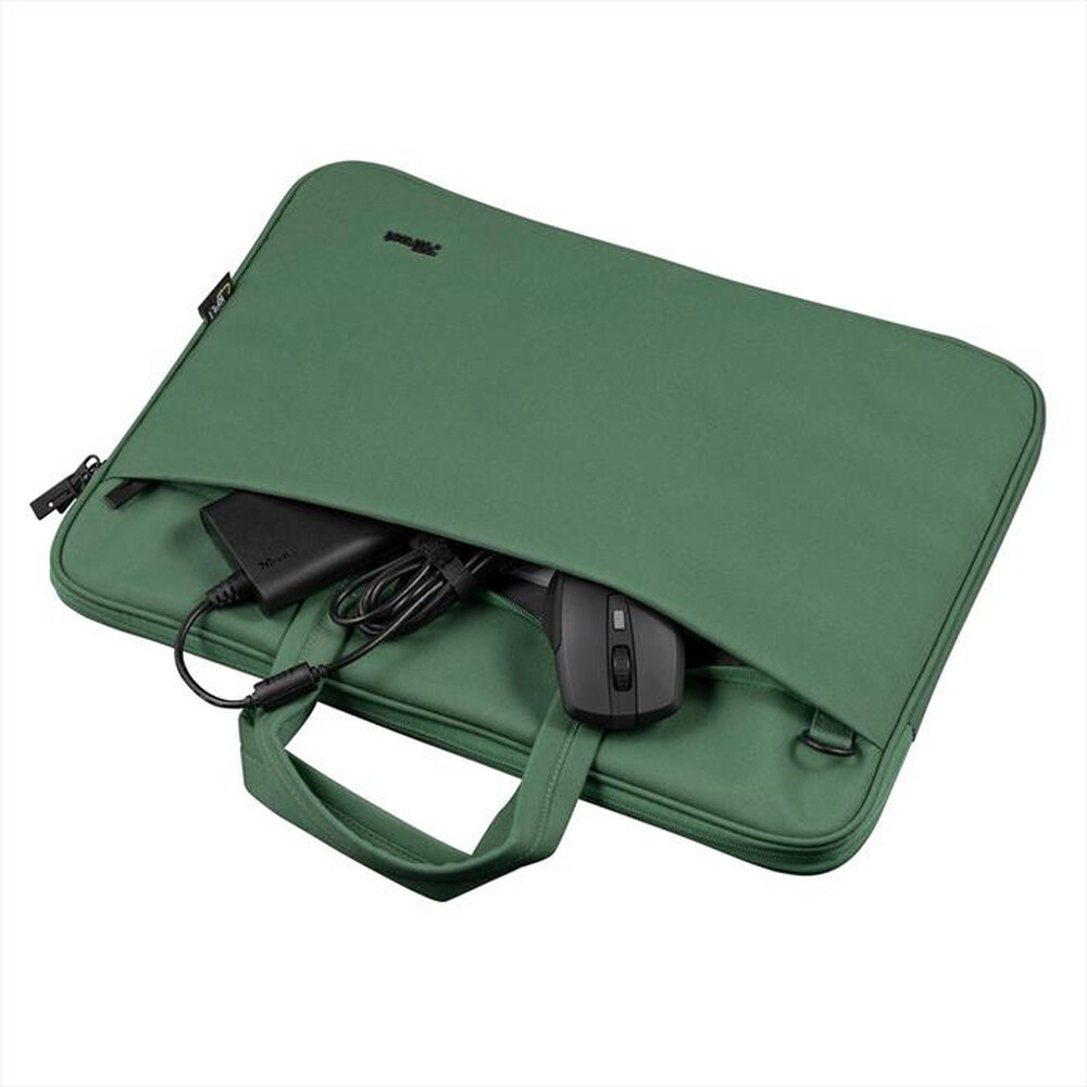 "TRUST - BOLOGNA LAPTOP BAG 16? ECO GREEN-Green"