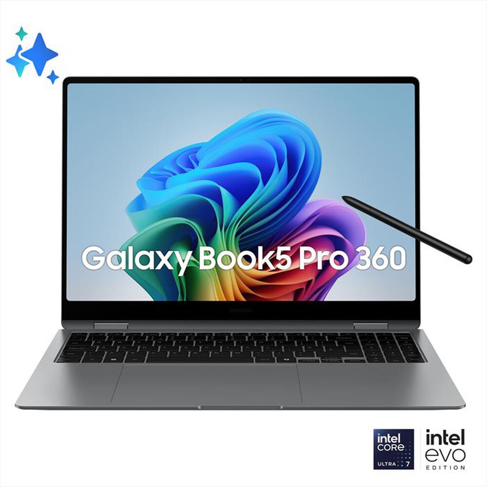 SAMSUNG - GALAXY BOOK5 PRO 360-Gray