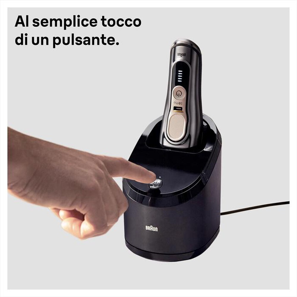 "BRAUN - CLEAN&CHARGE CARTUCCE-Celeste"