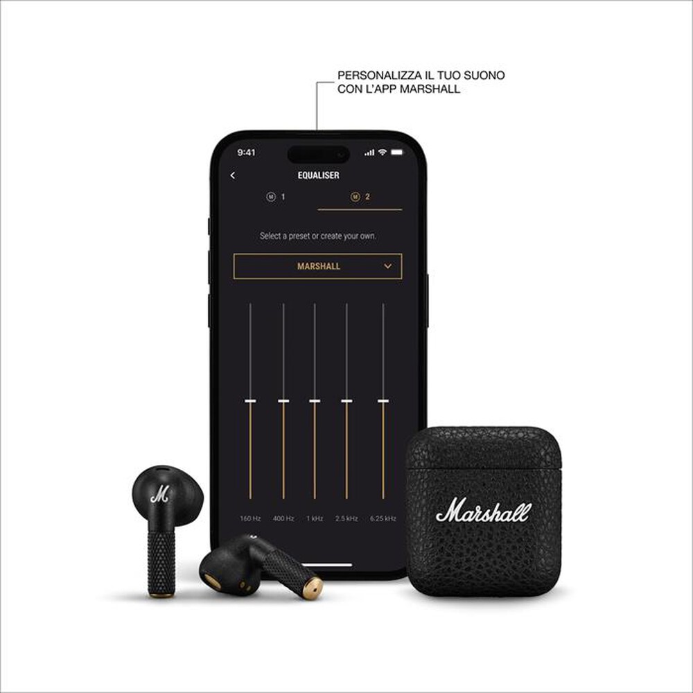 "MARSHALL - Auricolare bluetooth Minor IV TWS-Nero"