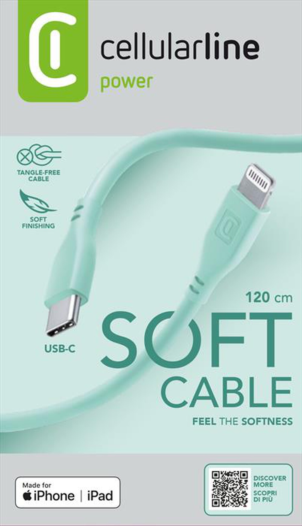 Immagine del prodotto CELLULARLINE - USBDATASOFTC2LMFIG-Verde