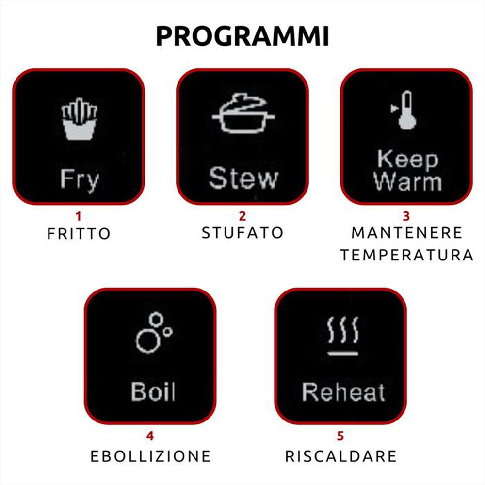 Immagine del prodotto ARIETE - 1997 PIASTRA A INDUZIONE SINGOLA PORTATILE, VETRO-Nero
