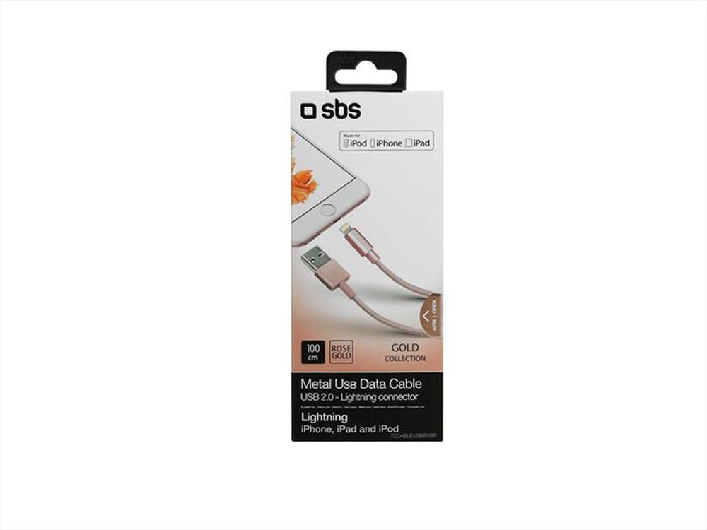 "SBS - TECABLEUSBIP5BP-ROSA"