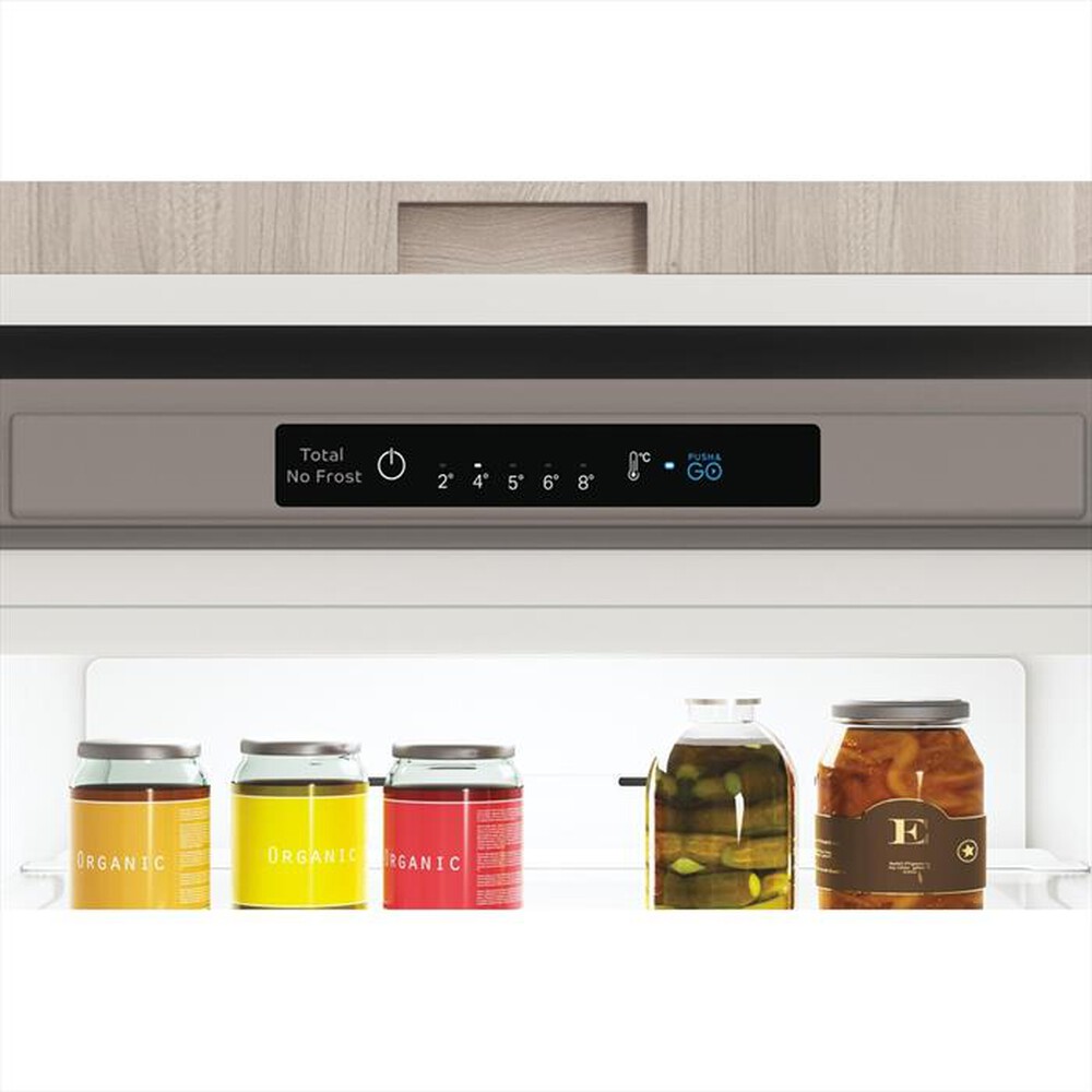 "INDESIT - Frigorifero combinato PUSH&GO INFC9 TI22X Classe E-Stainless steel"