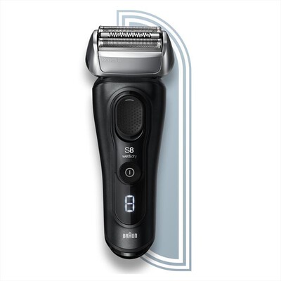 BRAUN - Rasoio elettrico barba SERIES 8 8460CC-Nero