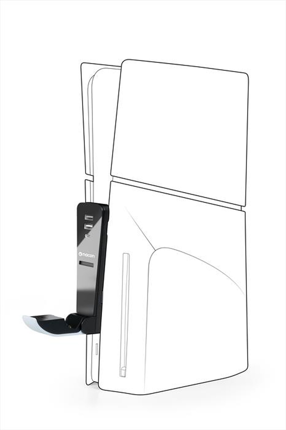 Immagine del prodotto NACON - BASE PER CONTROLLER DUAL SENSE/DS EDGE + HUB USB-Nero