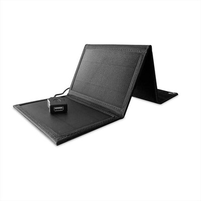 CELLY - SOLARMINIUSBBK-SOLAR PANEL MINI 1 USB 5W - Nero/Tessuto