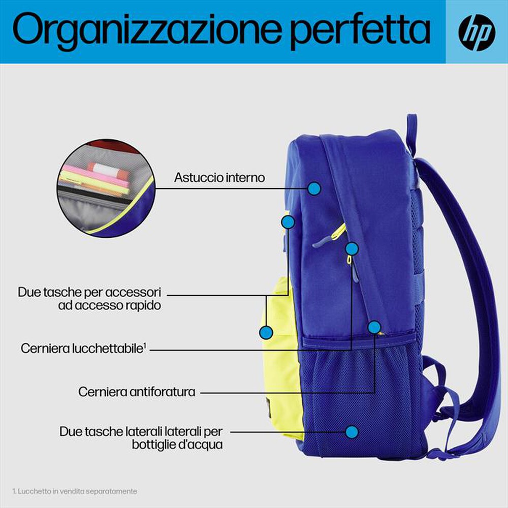Immagine del prodotto HP - ZAINO CAMPUS 15,6"-Blu, lime