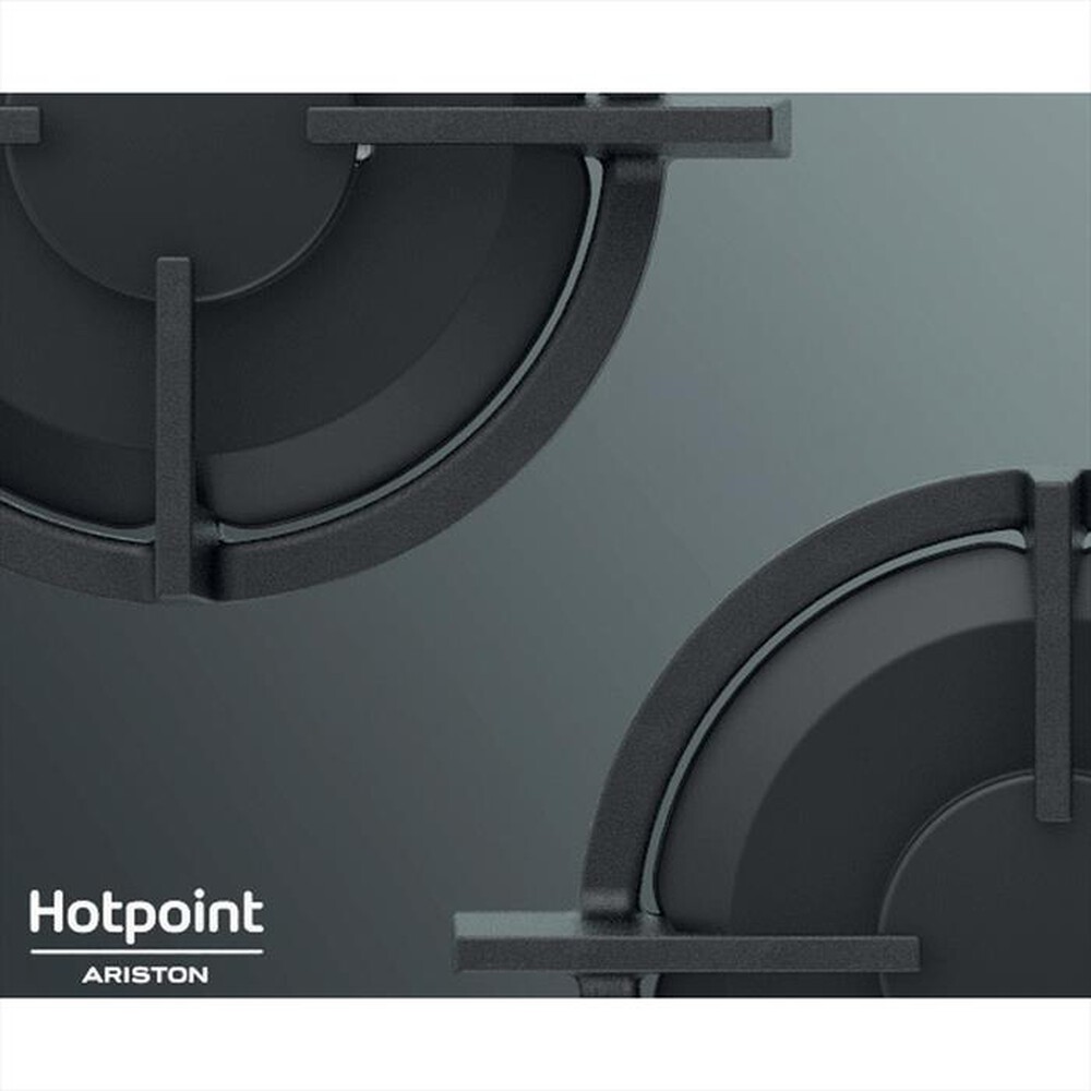 "HOTPOINT ARISTON - Piano cottura a gas HAGD 61S/MR 4 fuochi 59,6cm-Specchio"