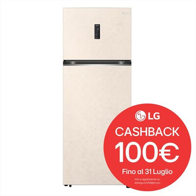 LG - Frigorifero 2 porte GTBV44SEBKD Classe E 461L-Beige