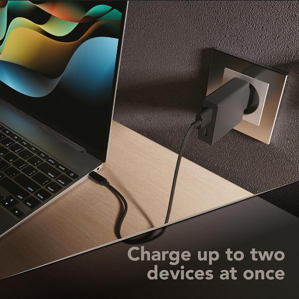 Immagine del prodotto CELLULARLINE - Caricabatterie POWER LITE 65W SLIM DUAL A+C-Nero