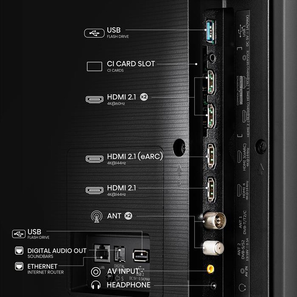 "HISENSE - Smart TV Q-LED UHD 4K 100\" 100E7NQ-NERO"