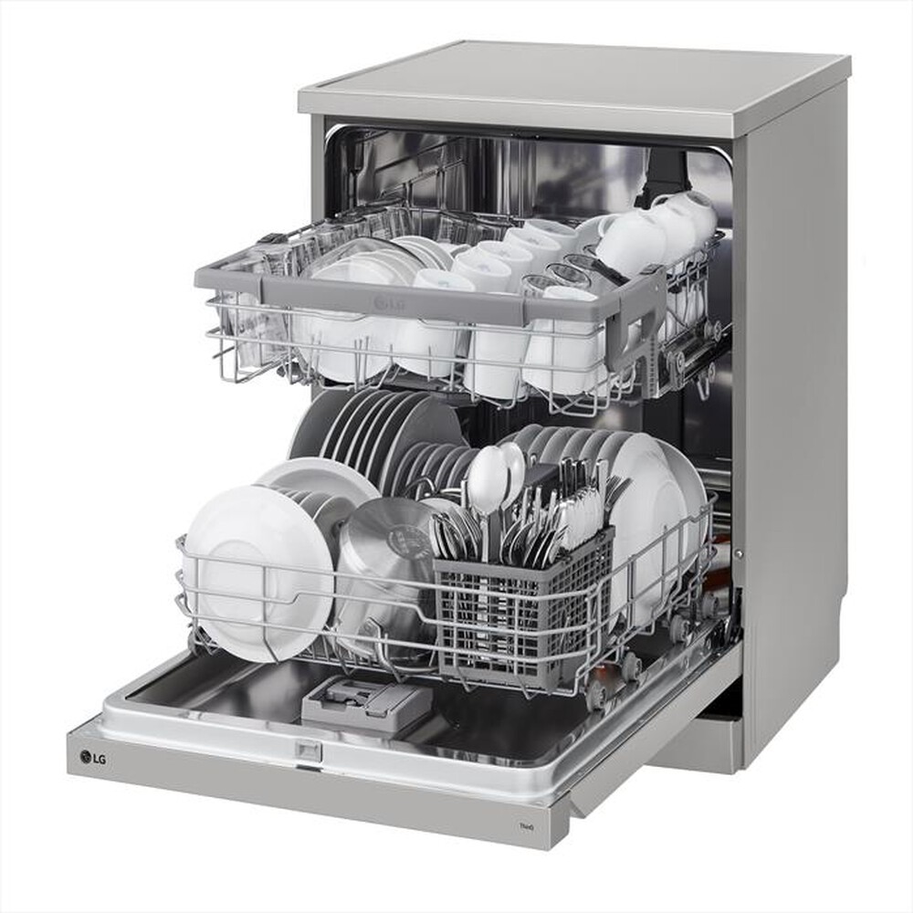"LG - Lavastoviglie QUADWASH DF242FPS Classe D 14 copert-Platinum Silver"