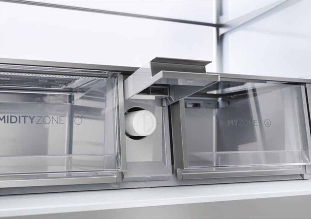 "HAIER - Frigorifero side by side HCR7918EIMP ClasseE 601lt-Platino, Acciaio inossidabile"