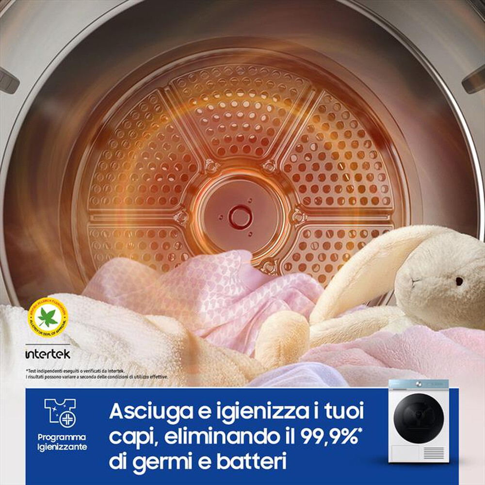 "SAMSUNG - Asciugatrice DV90BB9445GMS3 9 Kg Classe A+++-bianco"