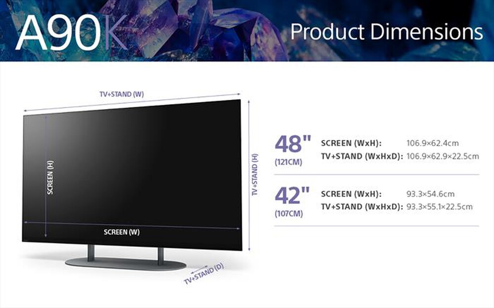 Immagine del prodotto SONY - Smart TV OLED 4K 42" XR42A90KAEP