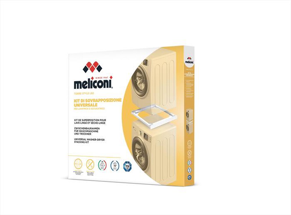 "MELICONI - TORRE STYLE L60 Kit di sovrapposizione-Tecnopolimero bianco"