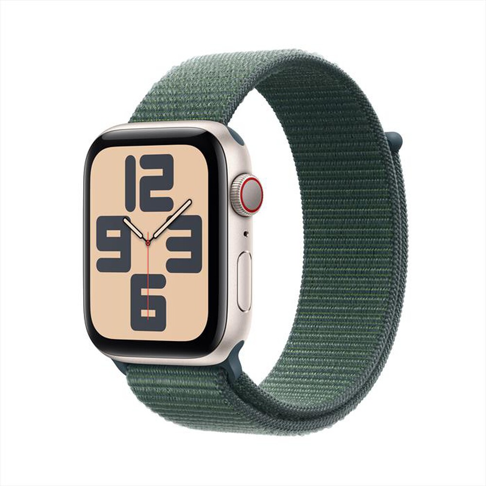 "APPLE - Watch SE GPS + Cellular 44mm Cassa Alluminio-Galassia - Sport Loop Verde"