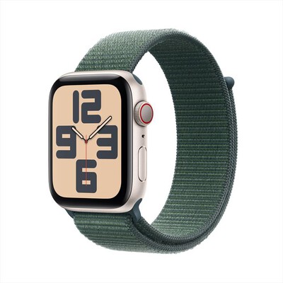 APPLE - Watch SE GPS + Cellular 44mm Cassa Alluminio-Galassia - Sport Loop Verde