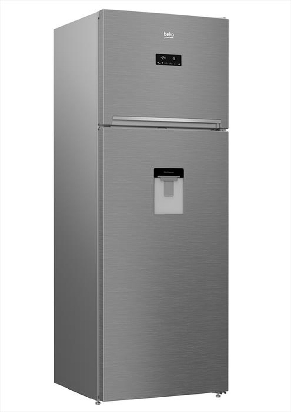 "BEKO - Frigorifero 2 porte RDNE455E30DZXBN Classe F 455lt-Metal Look"