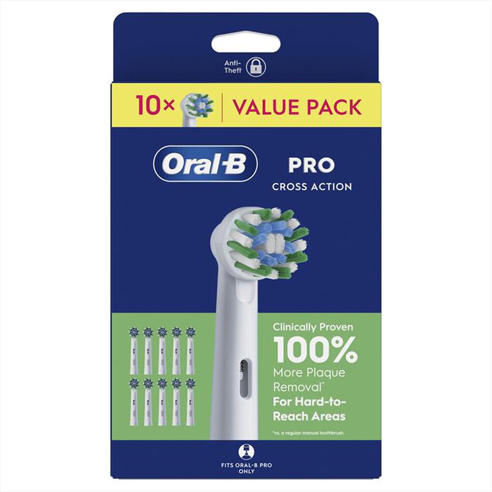 Immagine del prodotto ORAL-B - Testine ricambio EB50RX 10CT CROSSACTION ENG BOX-BIANCO
