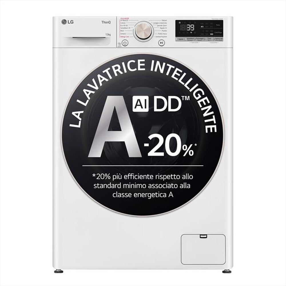 "LG - Lavatrice AI DD R7 F4R7013TSWG 13kg Classe A-Bianco"