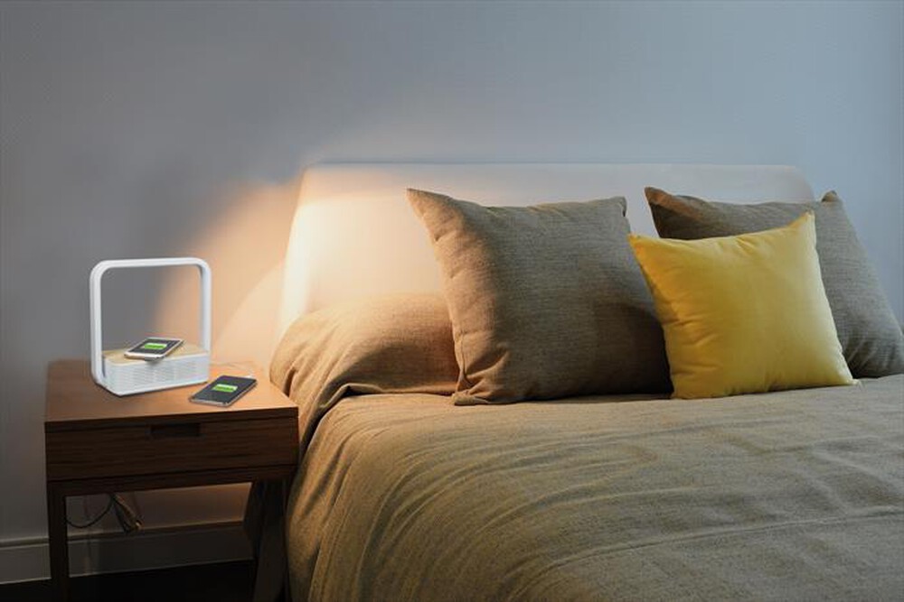 "MEDIACOM - LAMP. LED USB WLESS CHARG. BT SPEAKER-BIANCA"