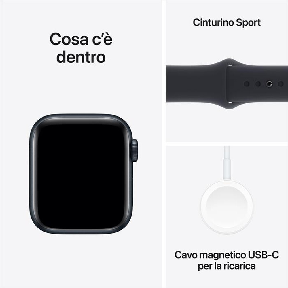 "APPLE - Watch SE GPS + Cellular Cassa 40mm - S/M-Mezzanotte"