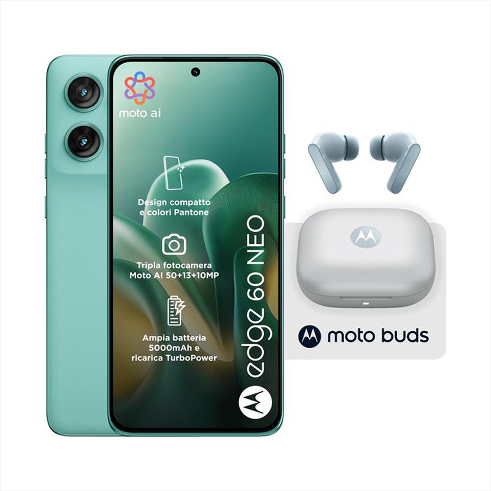 Immagine del prodotto MOTOROLA - Smartphone EDGE 60 NEO + MOTO BUDS-PANTONE Frostbite