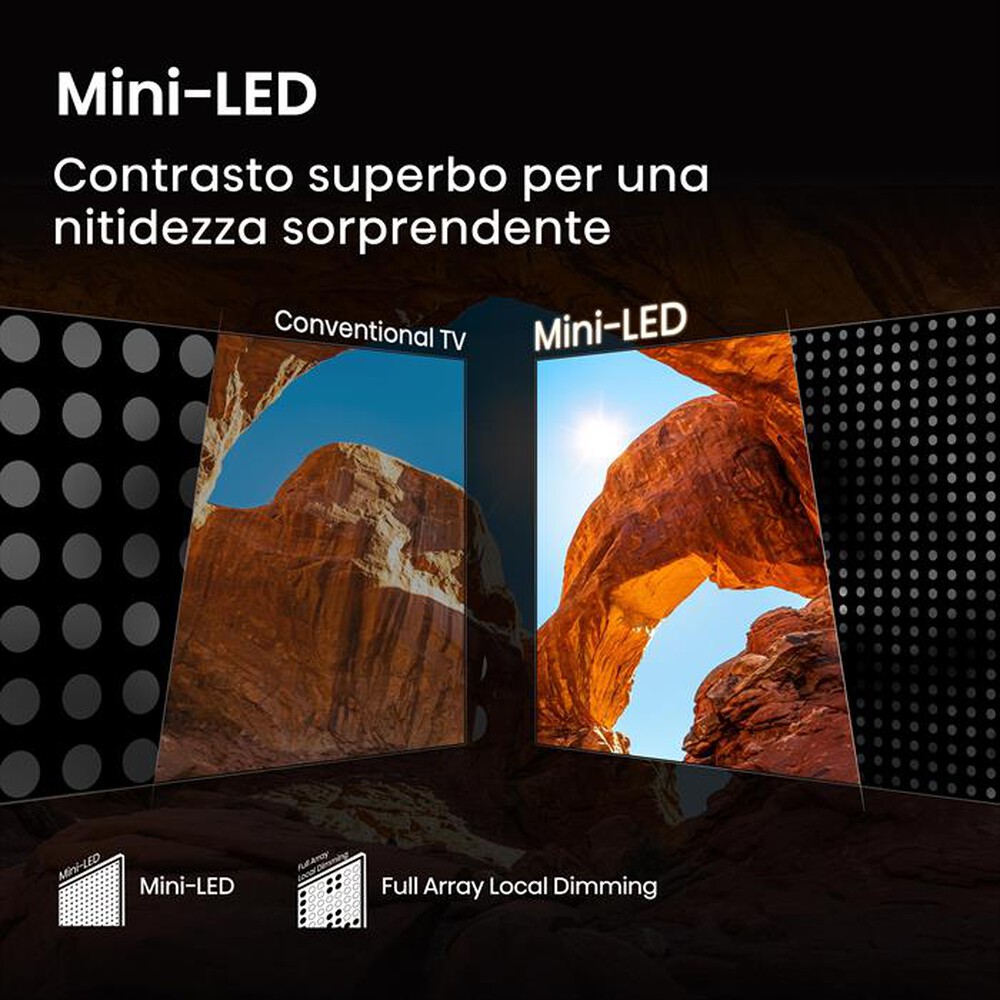 "HISENSE - Smart Tv Mini LED 55\" 4K Ultra HD 55U79Q 144Hz-NERO"