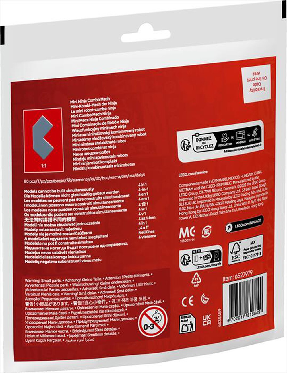 Immagine del prodotto LEGO - RECRUITMENT BAGS Mini Combo Mech Ninja 30699
