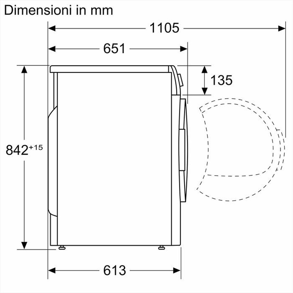 Immagine del prodotto BOSCH - Asciugatrice WQB245B0IT 9 Kg Classe A+++-BIANCO