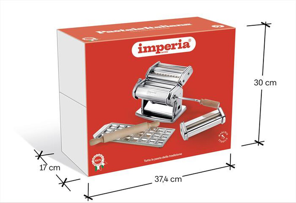 Immagine del prodotto IMPERIA - Set per pasta fresca PASTAIA ITALIANA-silver