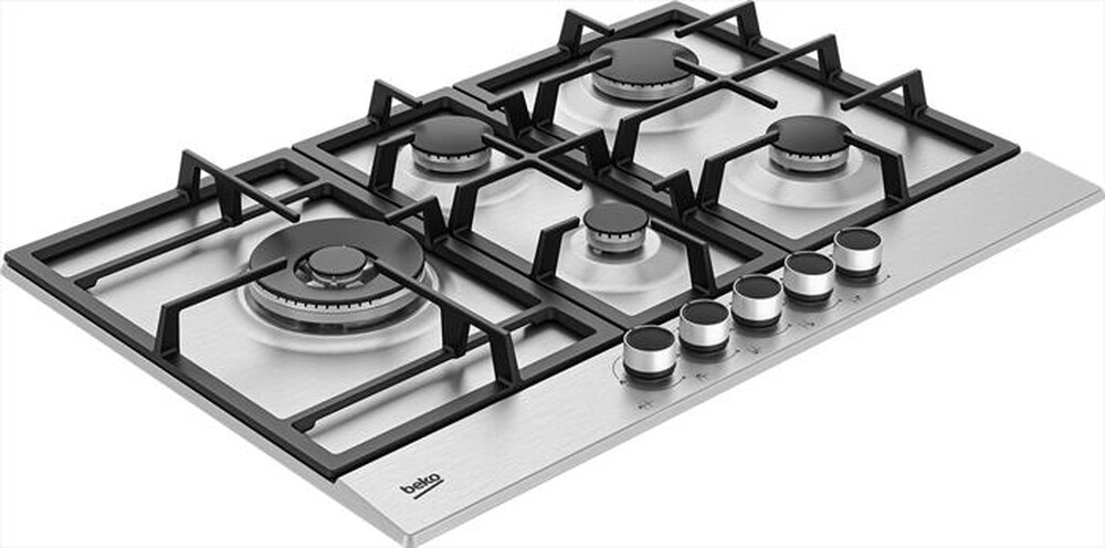 "BEKO - Piano cottura a gas HIAL75225SXE 75 cm-Inox"