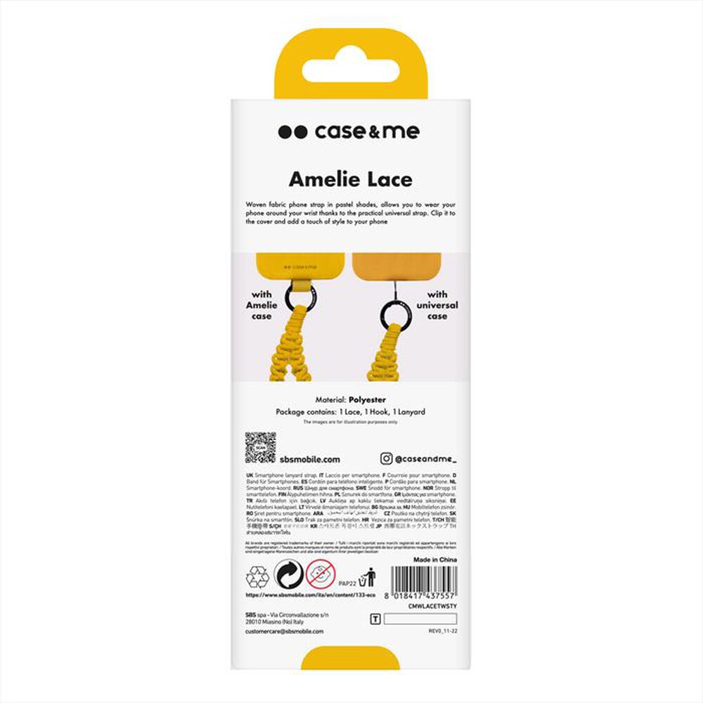 Immagine del prodotto CASEME - Laccio da polso CMWLACETWSTY-Giallo