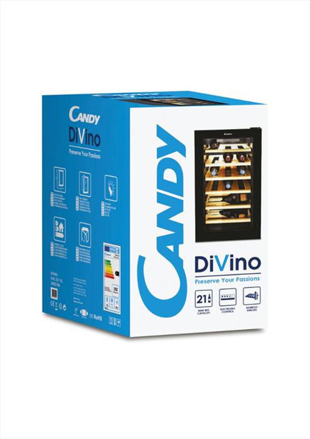 "CANDY - Cantinetta CWCEL210N Classe G 21 bottiglie"