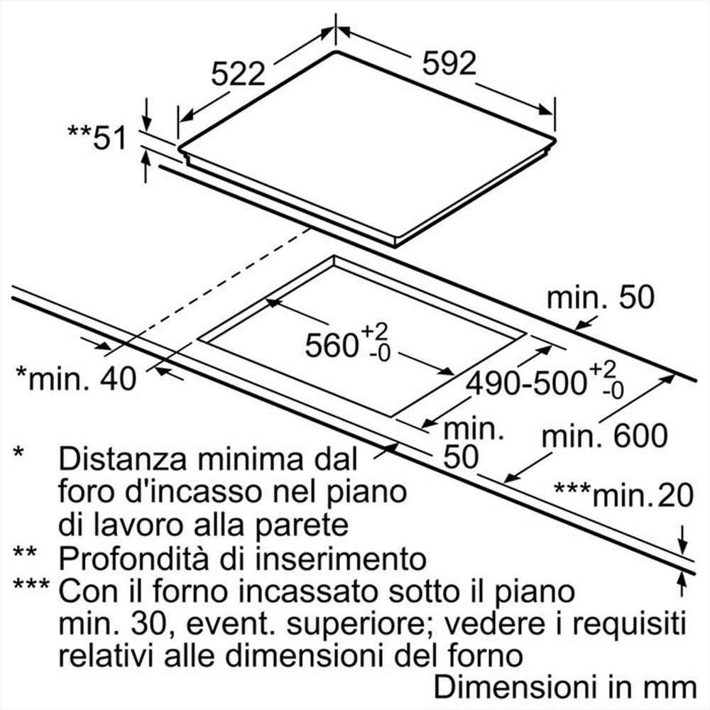 "BOSCH - Piano cottura induzione PUE612FF1J 59,2 cm-Bianco"