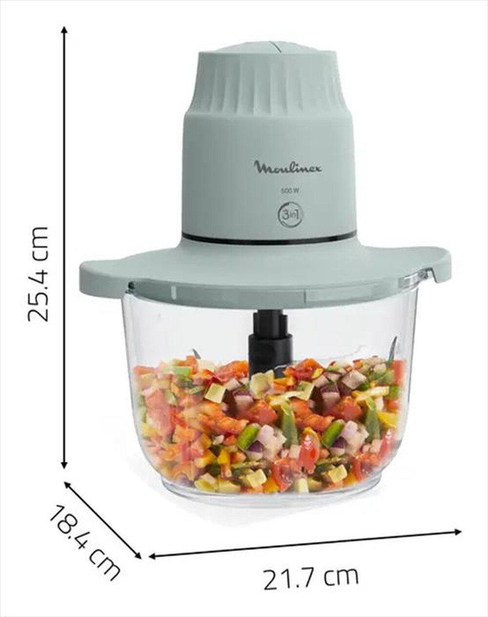 Immagine del prodotto MOULINEX - CHOPPEO TRITATUTTO CON RECIPIENTE IN VETRO-nd