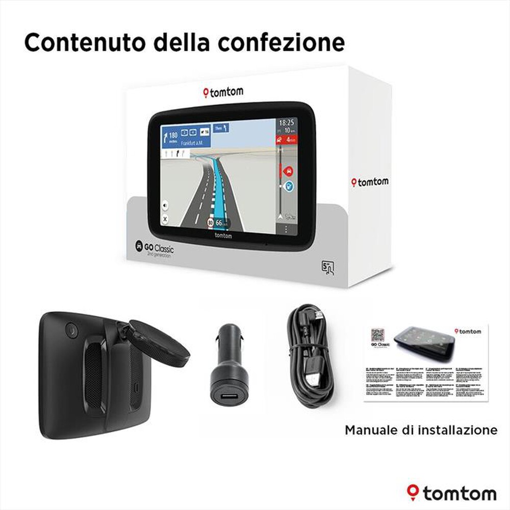 Immagine del prodotto TOM TOM - GO CLASSIC 5" 2A GENERAZIONE-Nero