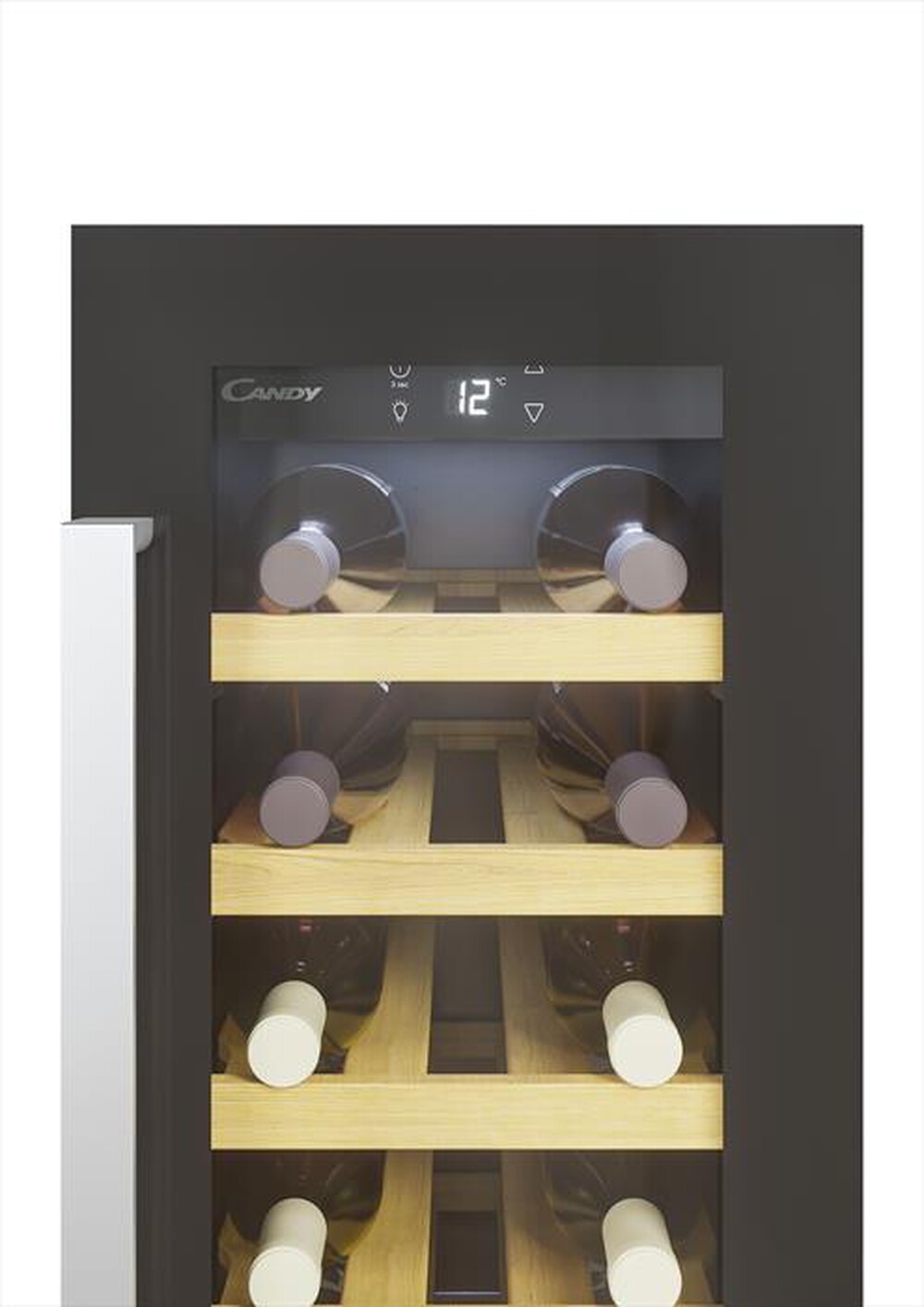 "CANDY - Cantinetta CCVB 30/1 Classe F 20 bottiglie-Nero"