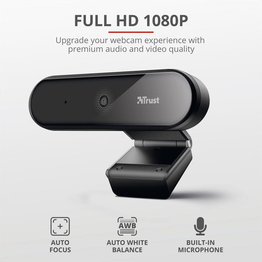 "TRUST - TYRO FULL HD WEBCAM-Black"