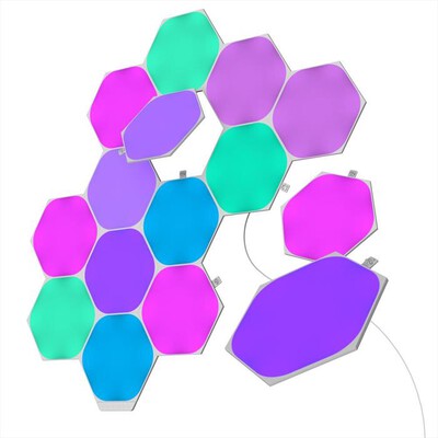 NANOLEAF - NANOLEAF SHAPES SMARTER KIT - 15 ESAGONI LUMINOSI-WHITE