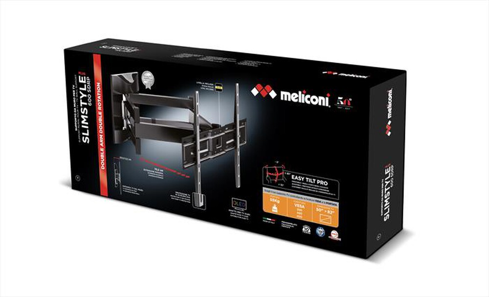 "MELICONI - Supporto TV EXTRA 600SDRP PLUS-Nero"