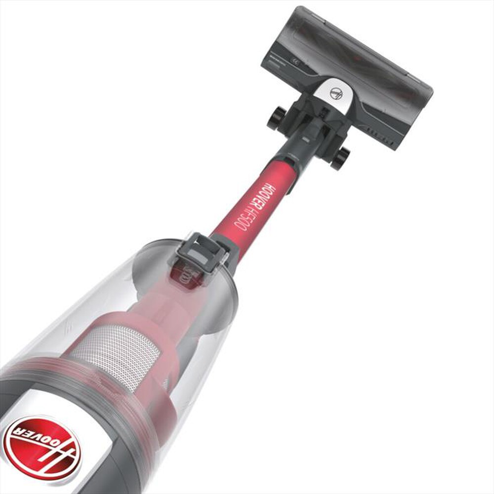"HOOVER - Aspirapolvere ricaricabile HF522STH-Grigio, Rosso"