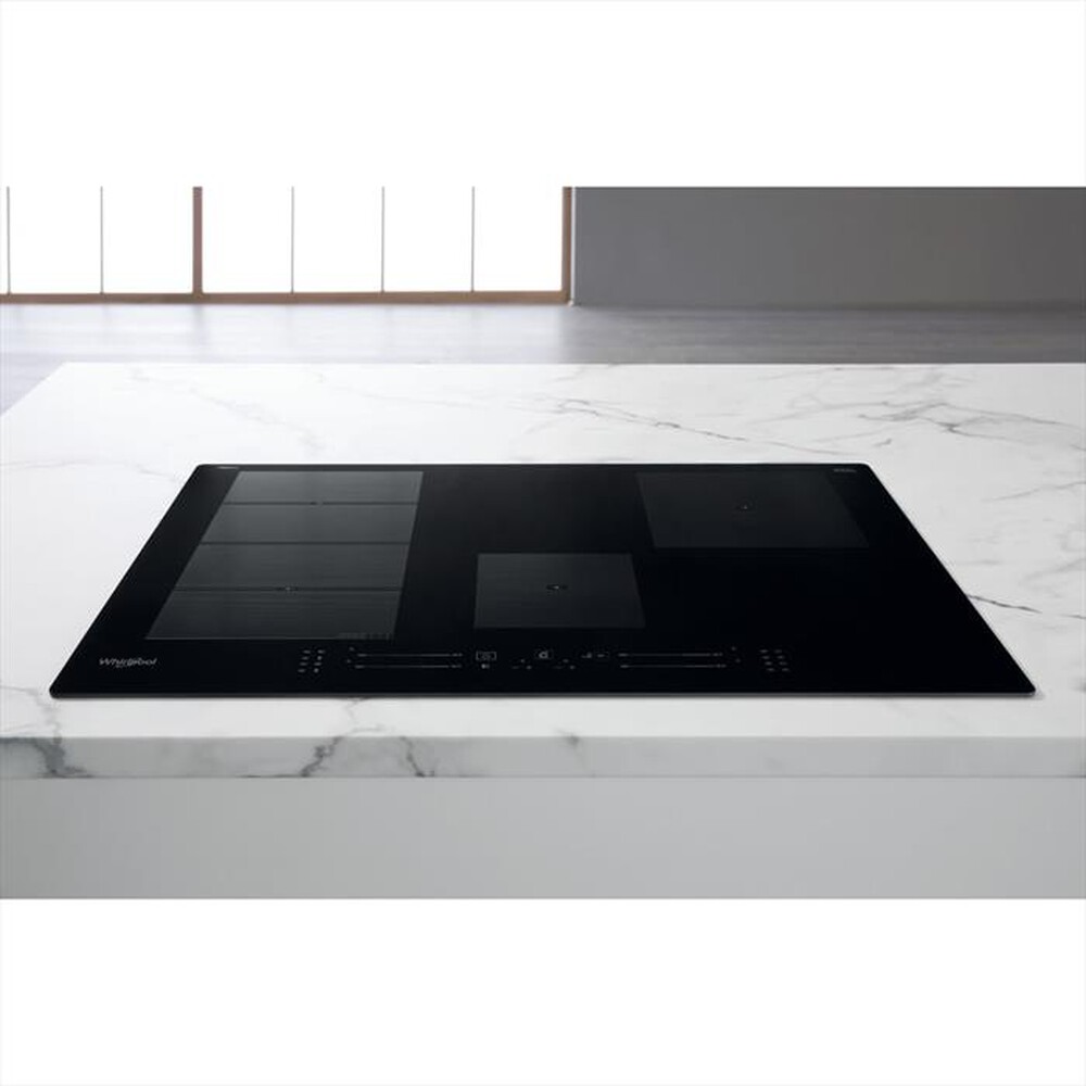 "WHIRLPOOL - Piano induzione WF S0377 NE/IXL HOB WP 77 cm-Nero"