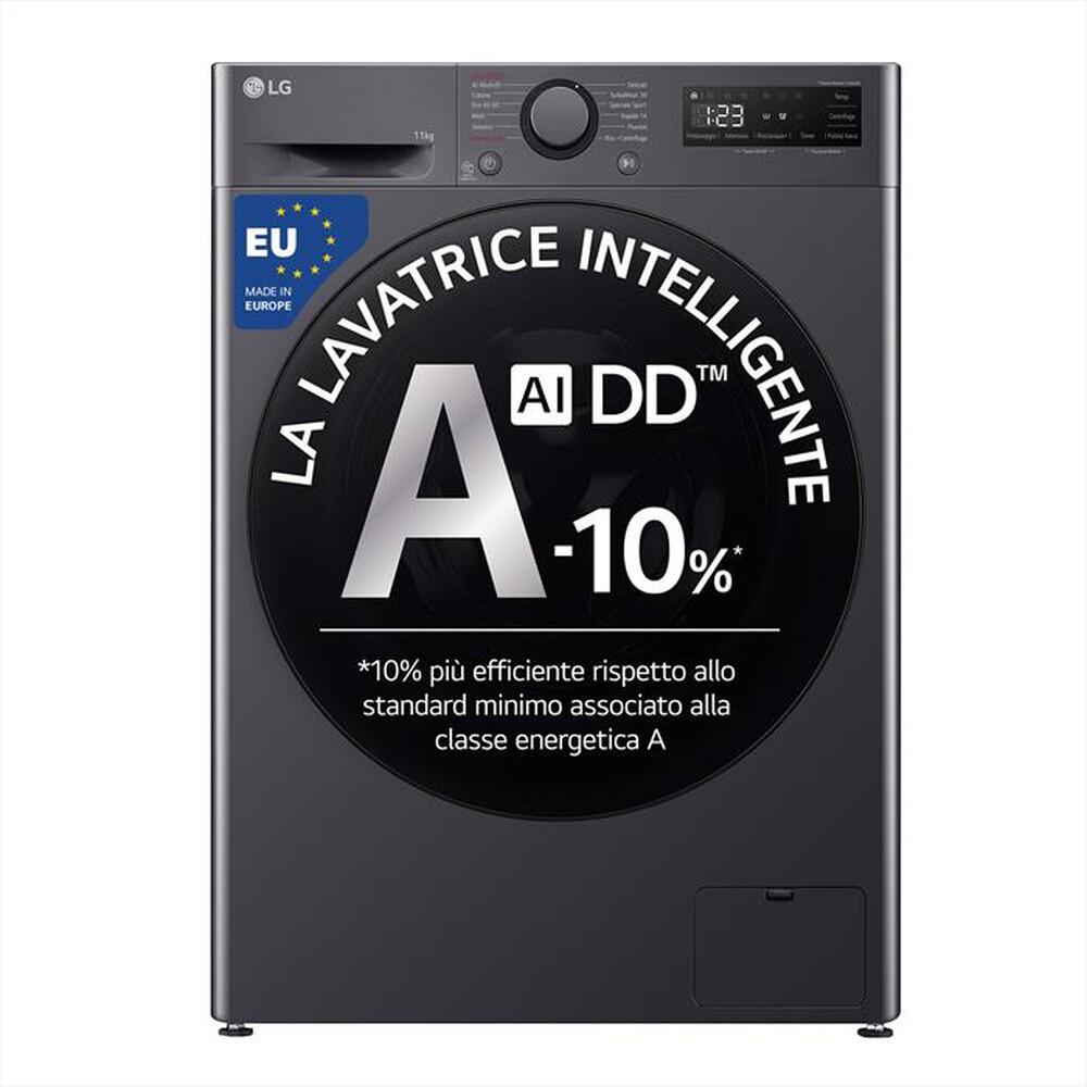 "LG - Lavatrice AI DD R5 F4R5011TSMB 11kg Classe A-Nero"